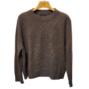 Quince Mongolian Cashmere Crewneck Sweater Brown Mens Medium SHWDC01 FA/24
